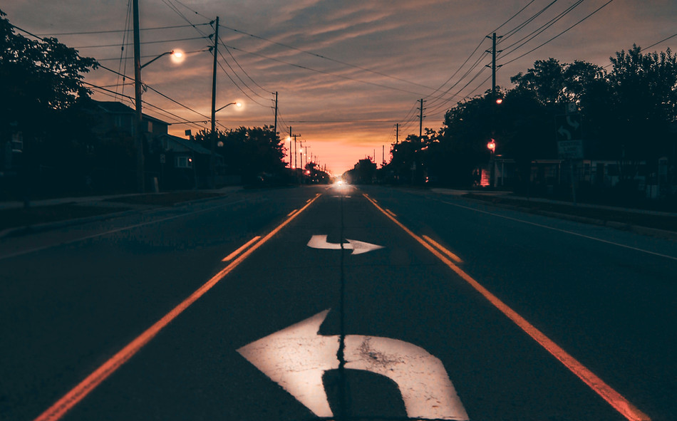 McKinney road at sunset — straight steering, tires wearing evenly