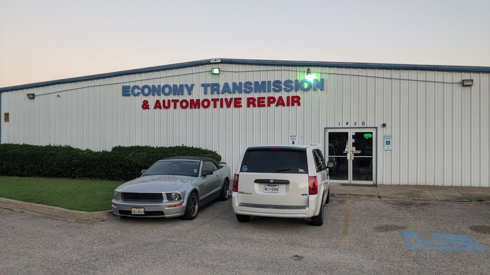 Economy Transmission McKinney TX shop signage